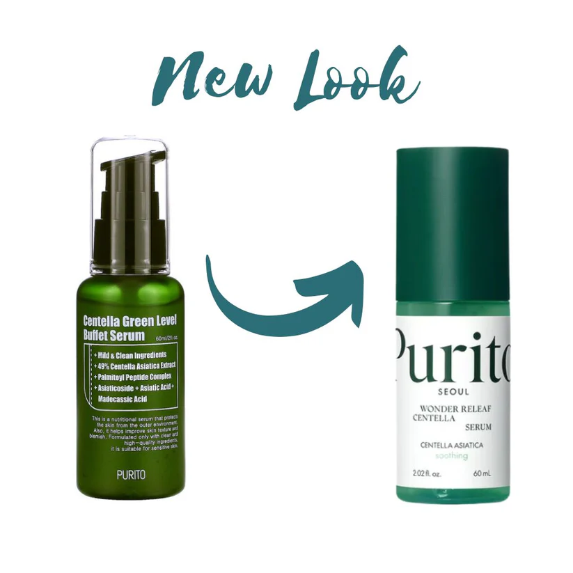 PURITO Wonder Releaf Centella Serum - atkuriamasis veido serumas