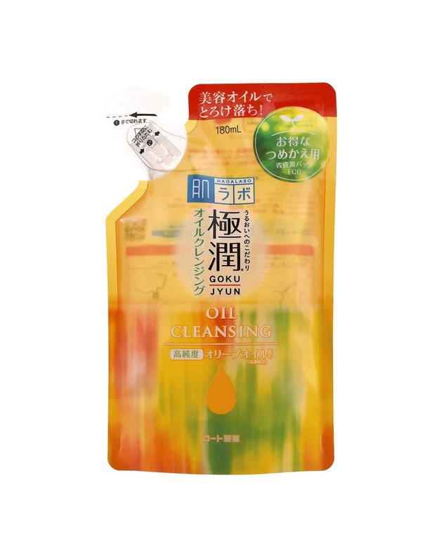Hada Labo Gokujyun Hyaluronic Acid Cleansing Oil refill - aliejinis veido prausiklis