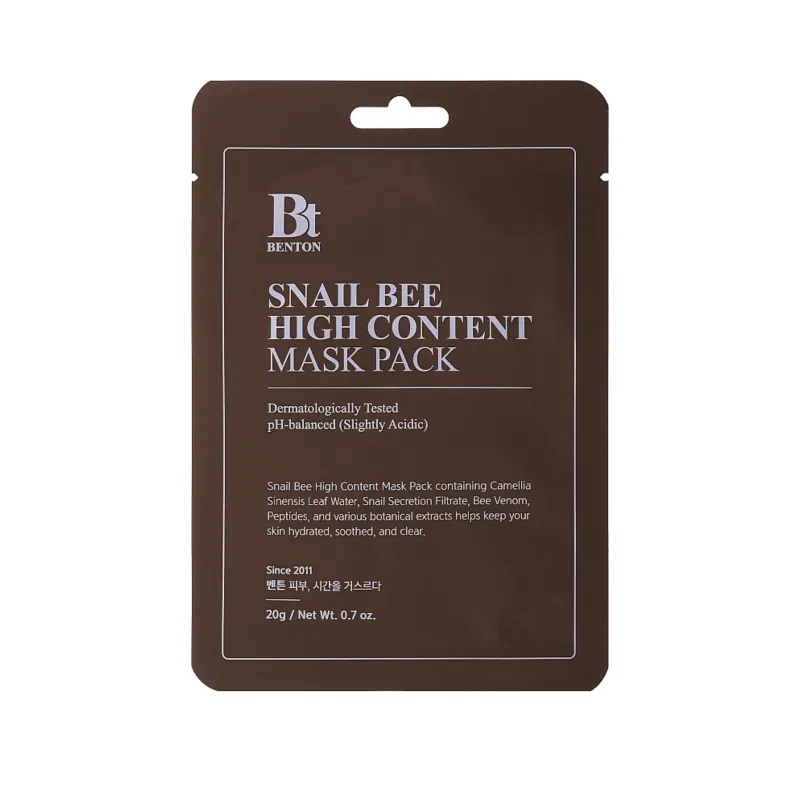 Benton Snail Bee High Content Mask Pack - veido kaukė