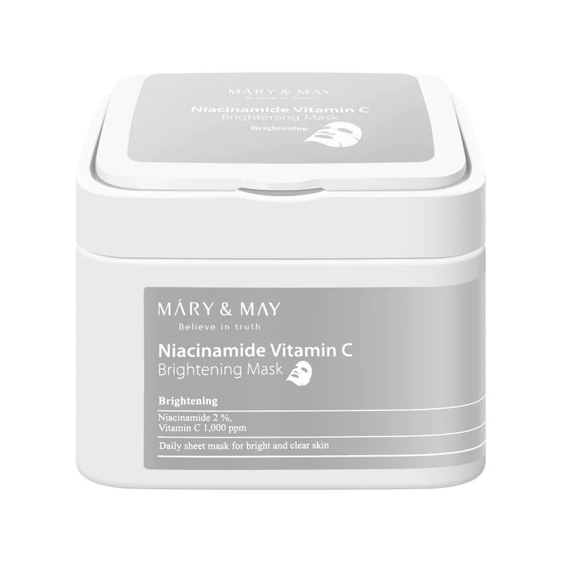 Mary&May Niacinamide Vitamin C Brightening Mask - veido kaukės