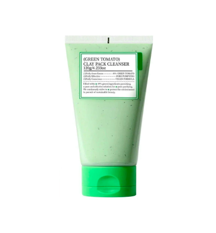 Fully Green Tomato Clay Pack Cleanser – molio veido prausiklis ir kaukė