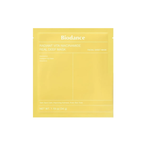 Biodance Radiant Vita Niacinamide Real Deep Mask – lakštinė veido kaukė