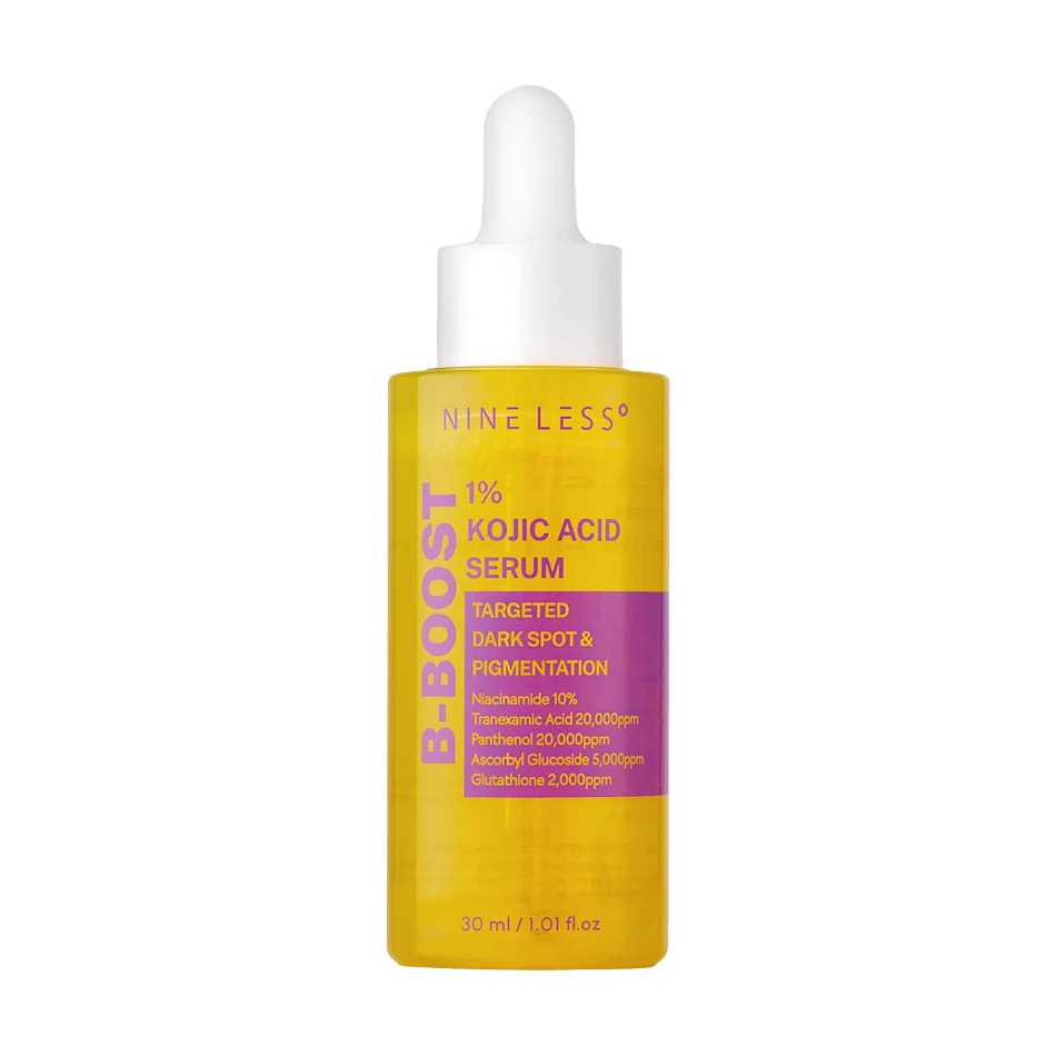NINE LESS B-Boost 1% Kojic Acid Serum – skaistinantis veido serumas su kojic rūgštimi