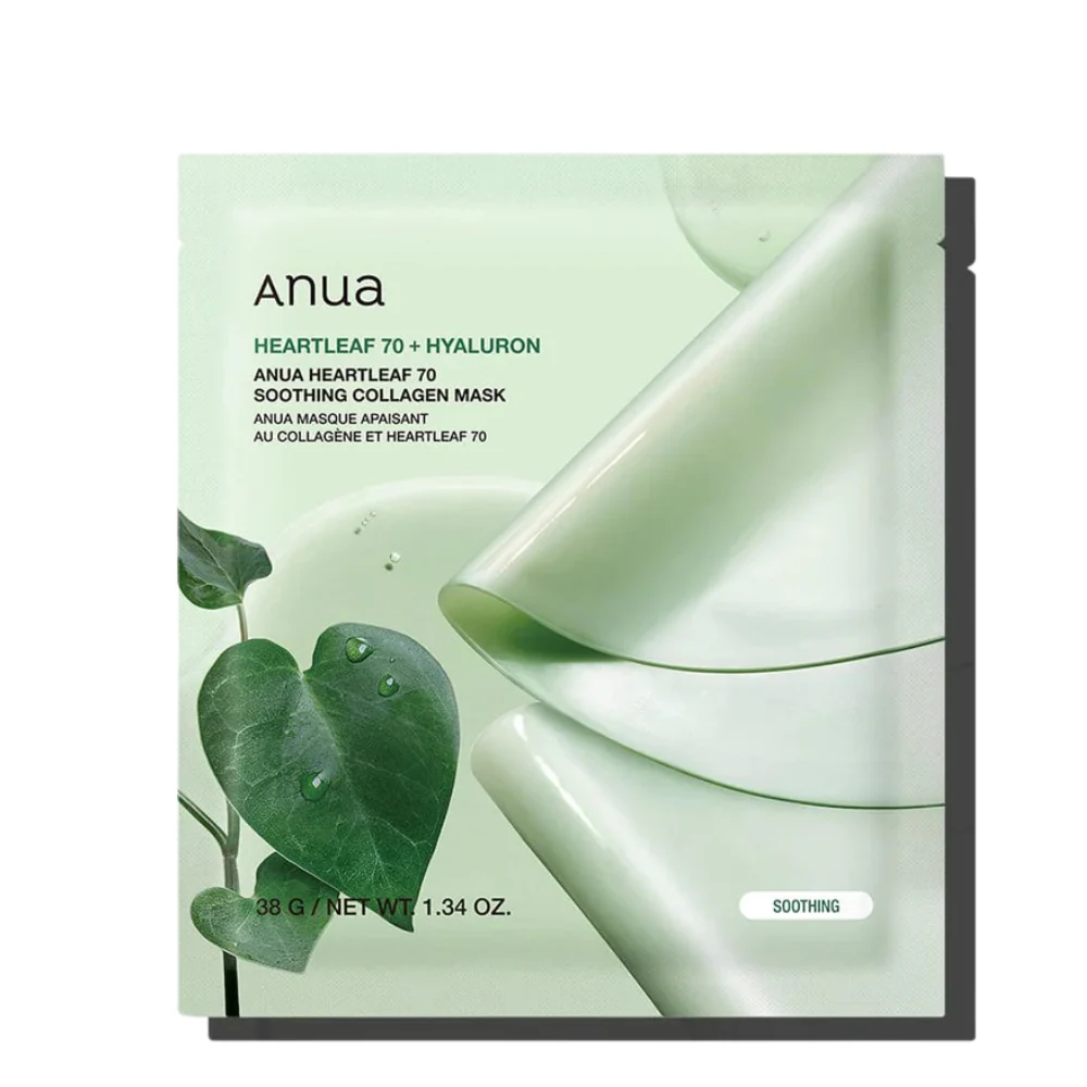 Anua Heartleaf 70 Soothing Collagen Mask – veido kaukė