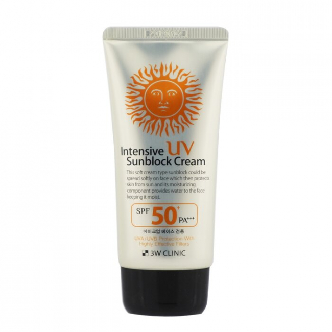 3W Clinic Intensive UV Sunblock Cream – kremas nuo saulės
