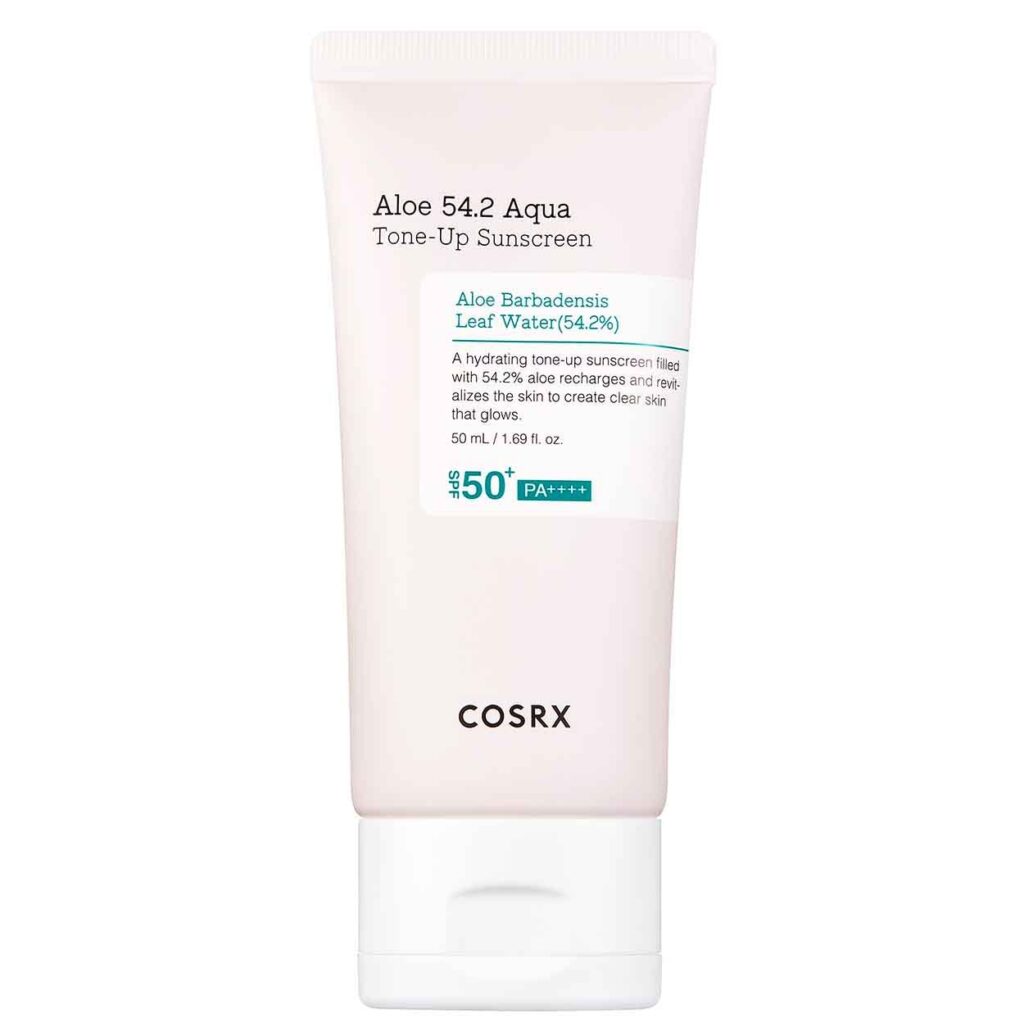 COSRX Aloe 54.2 Aqua Tone-Up Sunscreen – SPF kremas nuo saulės