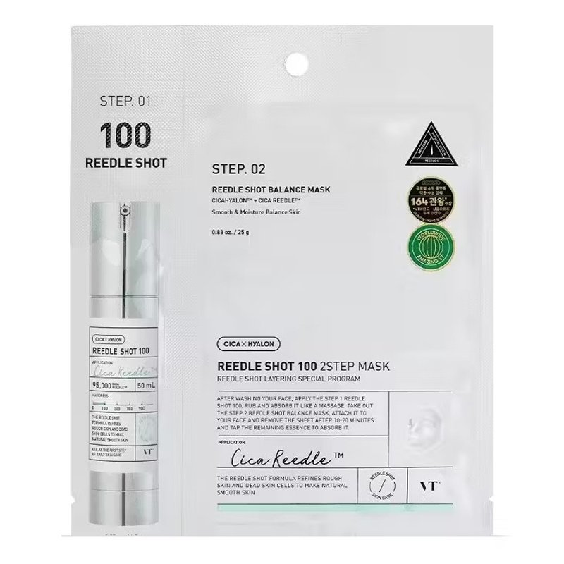 VT Mild Reedle Shot 100 2-Step Mask – dviejų žingsnių veido kaukė