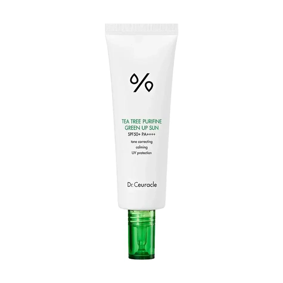 Dr.Ceuracle Tea Tree Purifine Green Up Sun –  apsauginis kremas nuo saulės