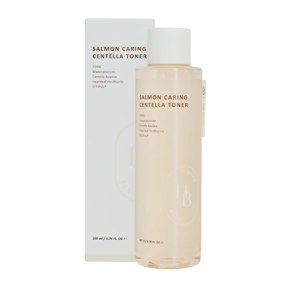 HEVEBLUE Salmon Caring Centella Toner – veido tonikas