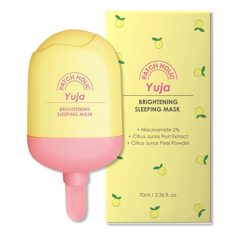 Patch Holic Yuja Brightening Sleeping Mask – skaistinanti naktinė veido kaukė