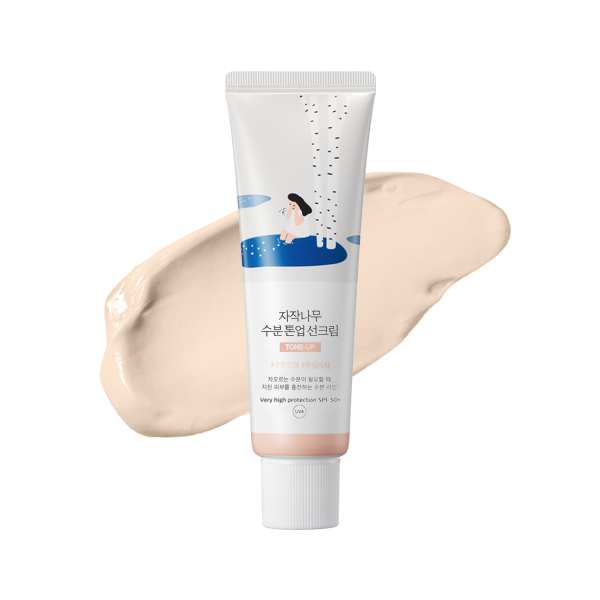 ROUND LAB Birch Juice Moisturizing Tone Up Sunscreen – šviesinantis kremas nuo saulės