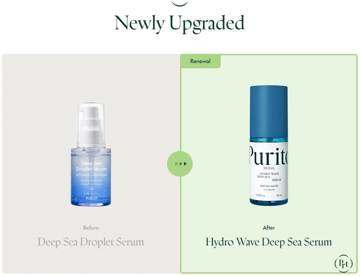 Purito Hydro Wave Deep Sea Serum - veido serumas