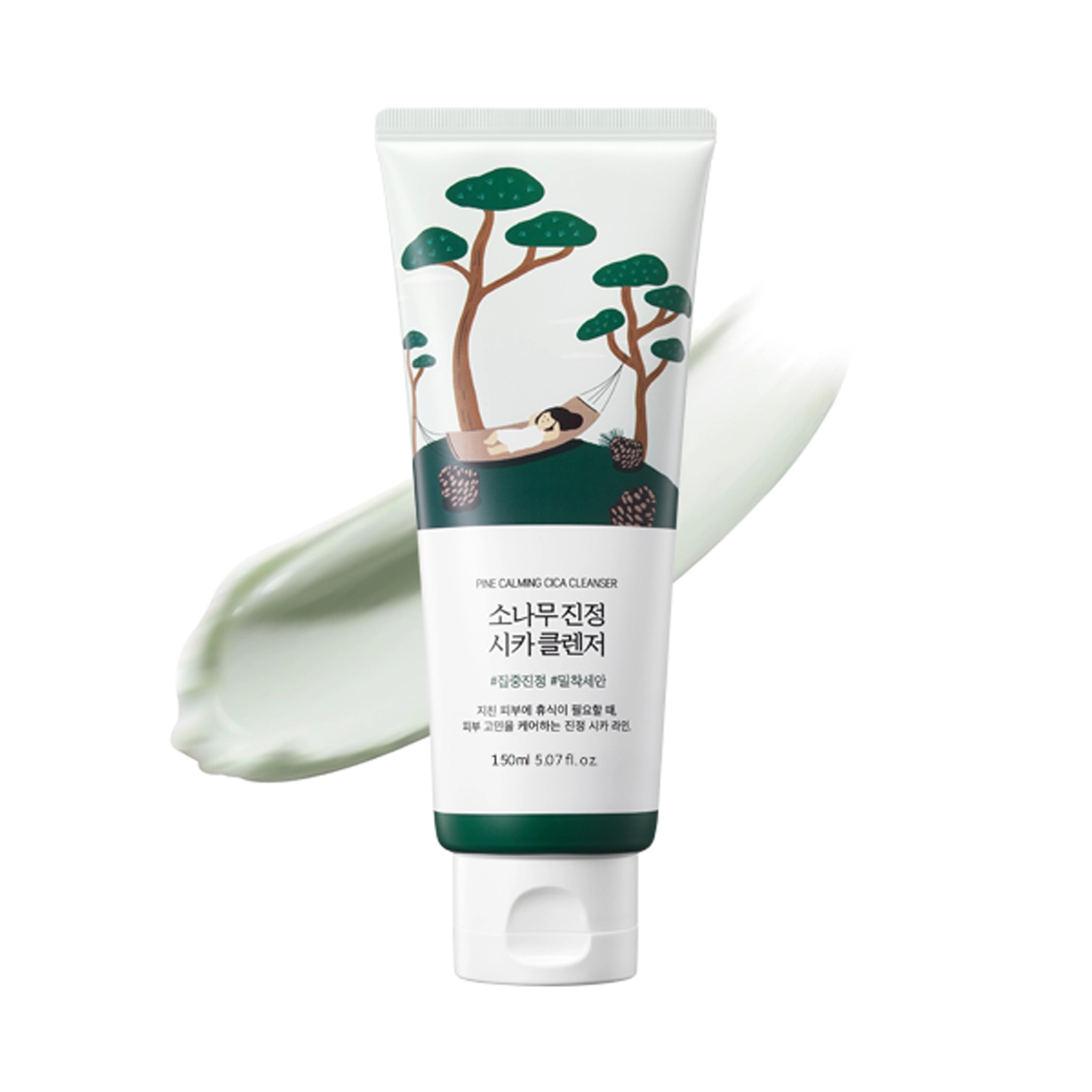 Round Lab Pine Calming Cica Cleanser – švelnus veido prausiklis