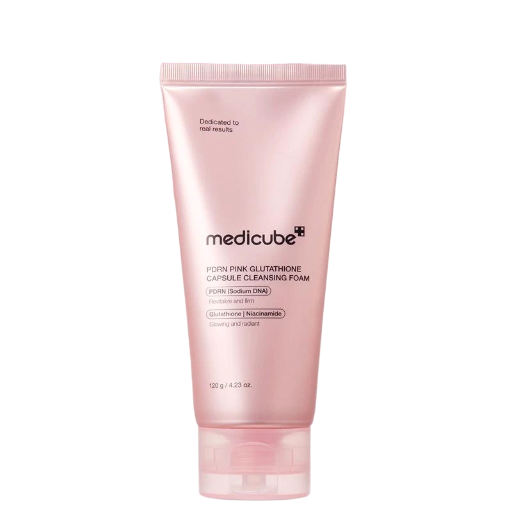 Medicube PDRN Pink Glutathione Capsule Cleansing Foam – veido prausiklis