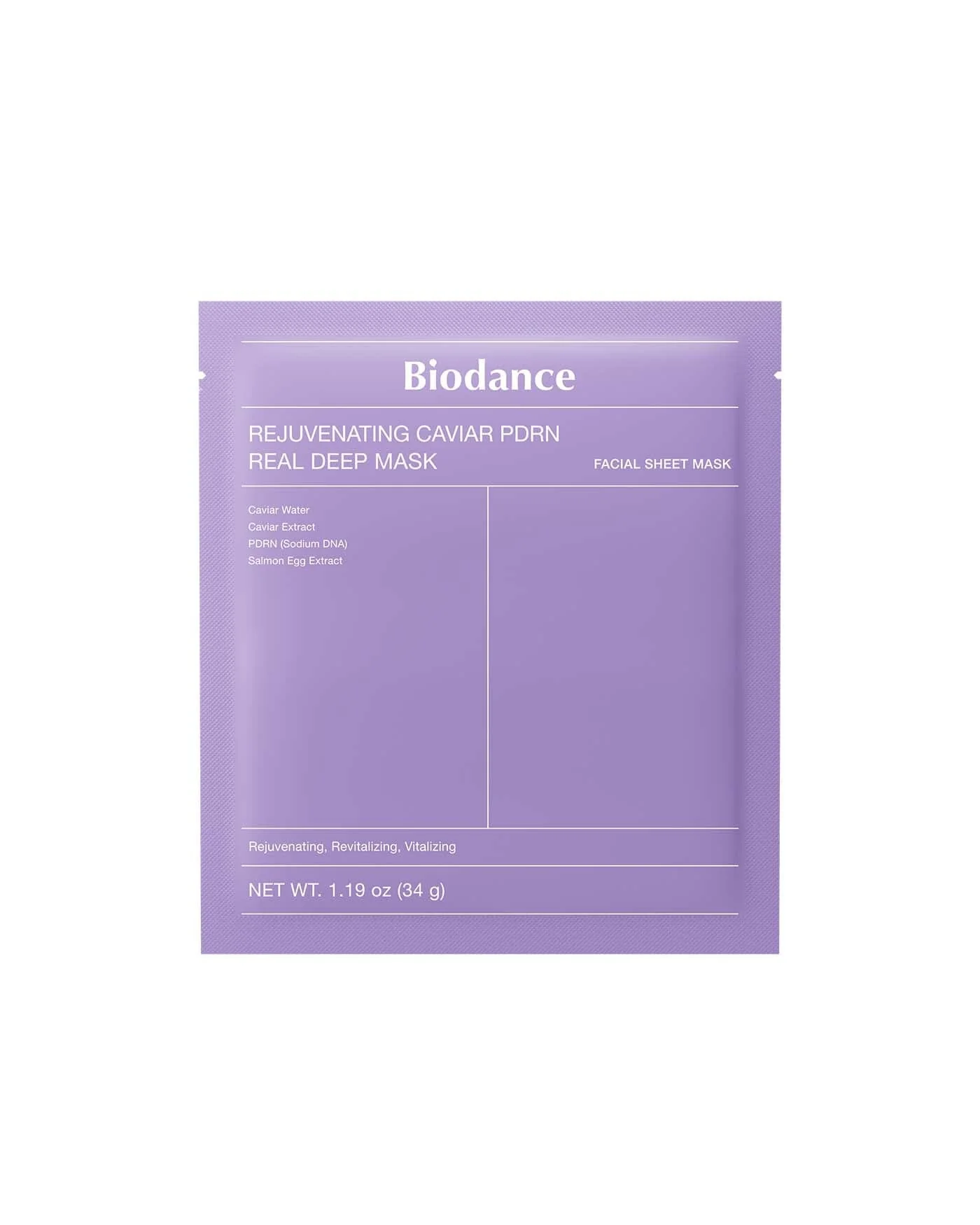 Biodance Rejuvenating Caviar PDRN Real Deep Mask – lakštinė kaukė