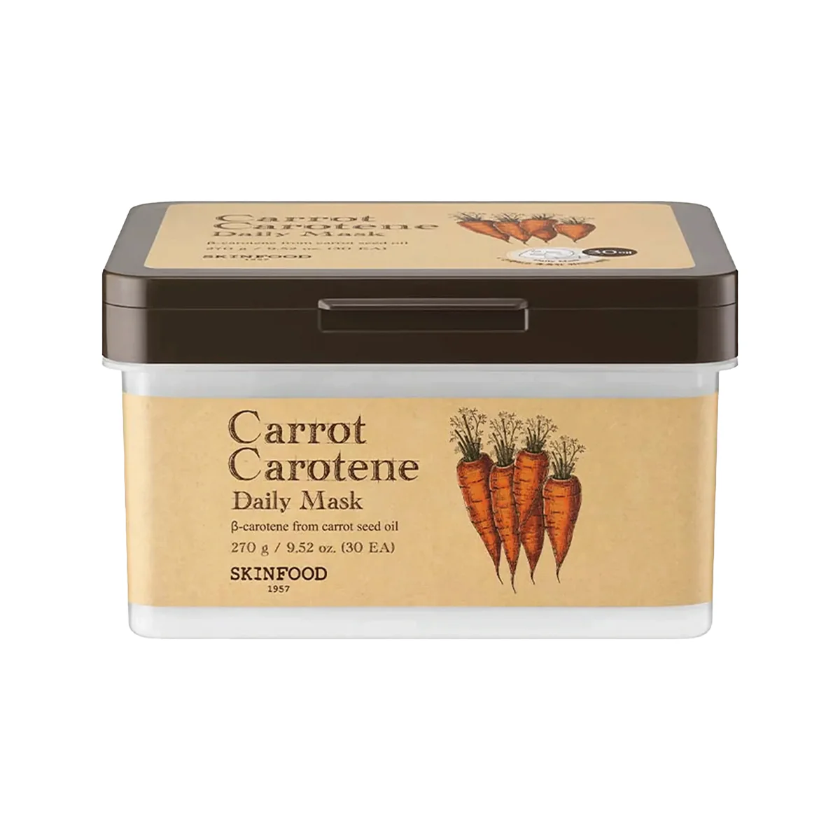SKINFOOD Carrot Carotene Daily Mask  – lakštinės veido kaukės
