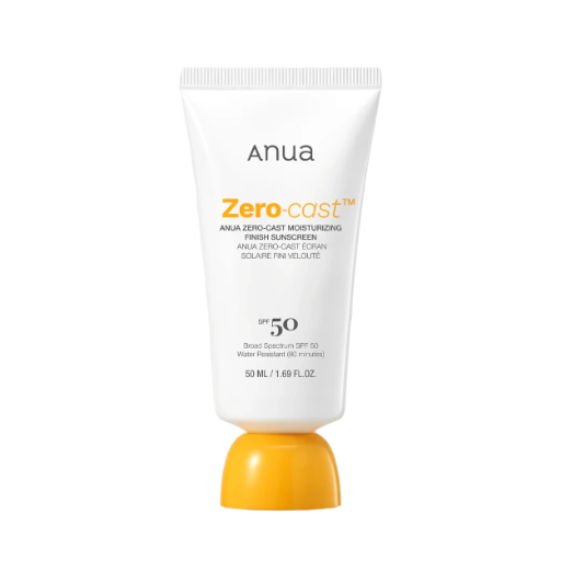 Anua Zero-Cast Moisturizing Finish Sunscreen – drėkinantis kremas nuo saulės