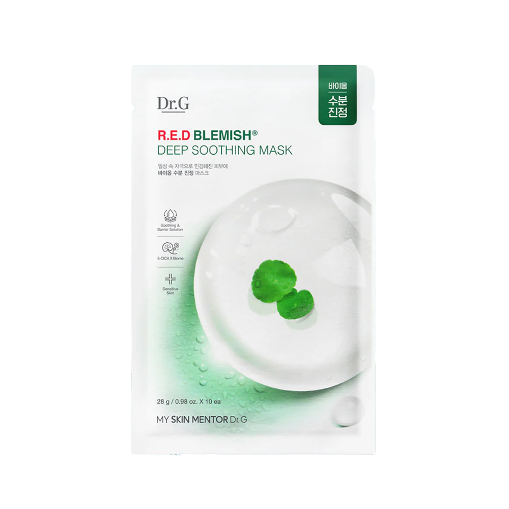 Dr.G Red Blemish Deep Soothing Mask – raminanti lakštinė veido kaukė