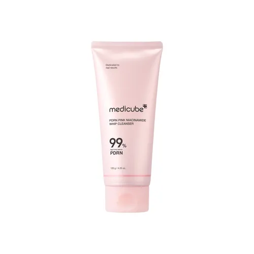 Medicube PDRN Pink Niacinamide Whip Cleanser – kreminės putos prausiklis su PDRN ir niacinamidu