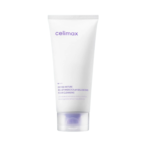 Celimax Derma Nature Relief Madecica pH Balancing Foam Cleansing  – raminantis veido prausiklis