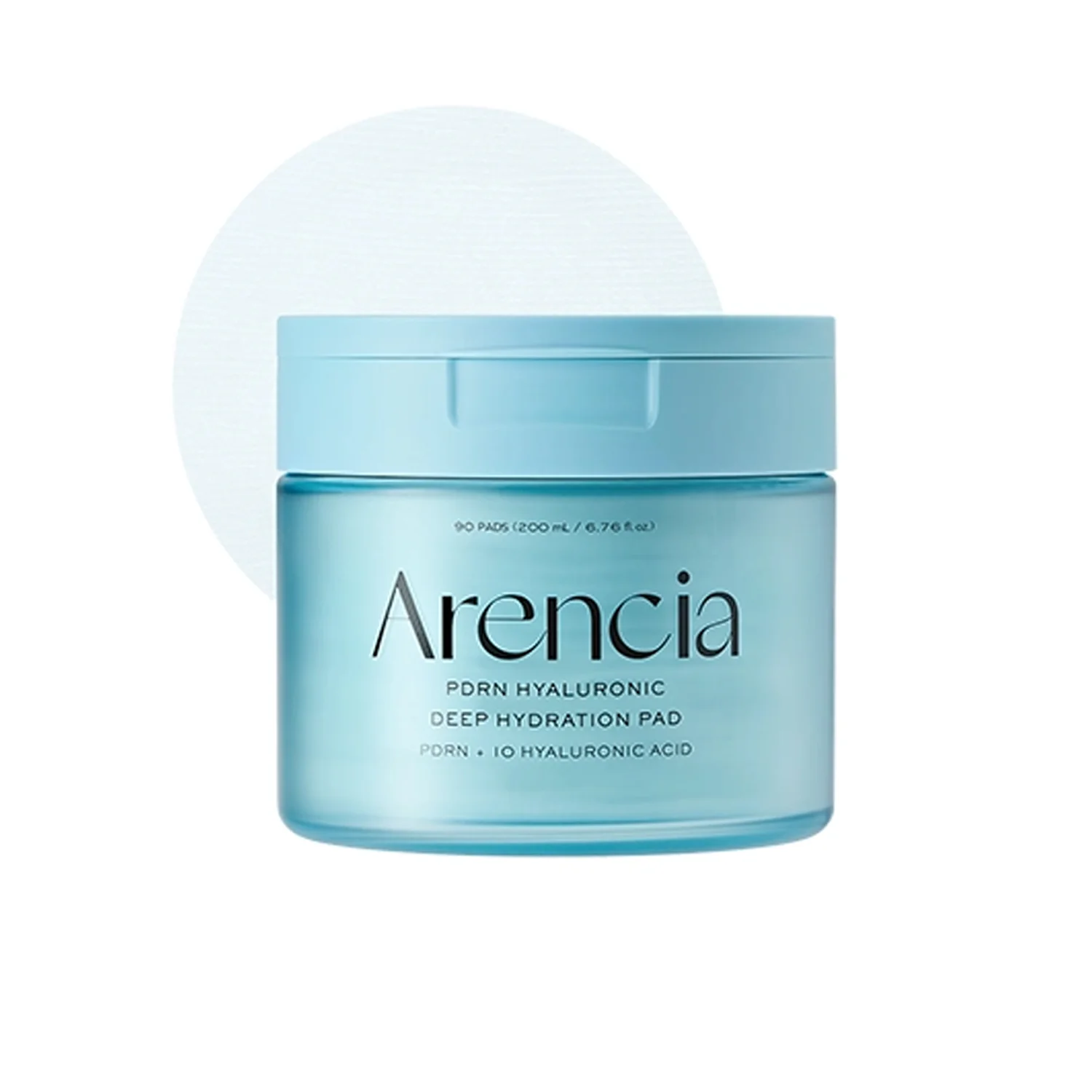 Arencia PDRN + Hyaluronic Deep Hydration Pads – drėkinantys veido padeliai