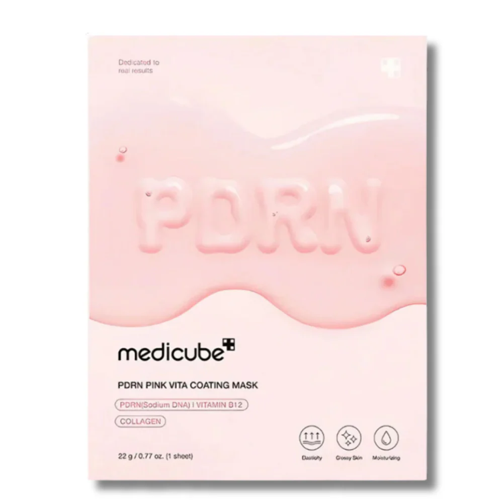 Medicube PDRN Pink Vita Coating Mask – veido kaukė su PDRN
