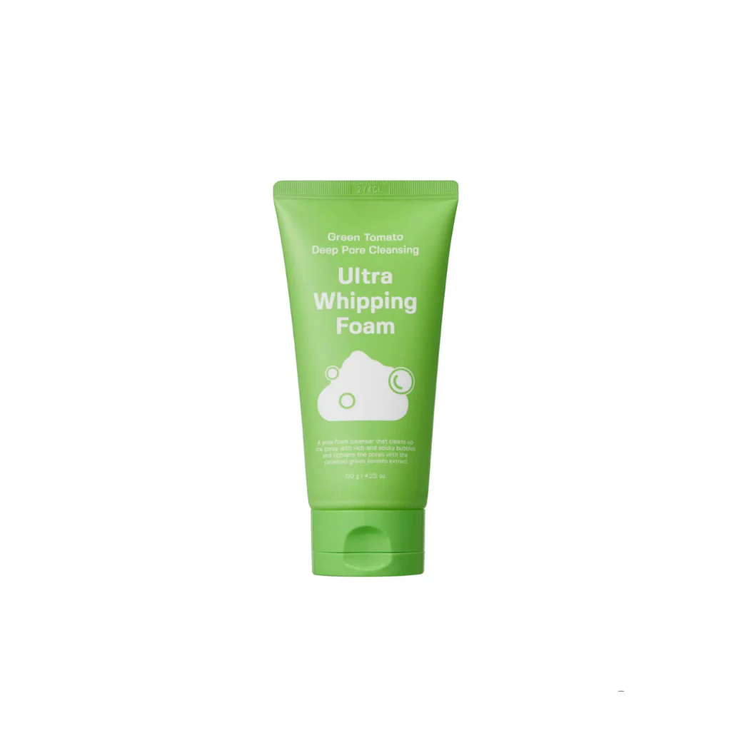 Sungboon Editor Green Tomato Deep Cleansing Ultra Whipping Foam – putojantis veido prausiklis