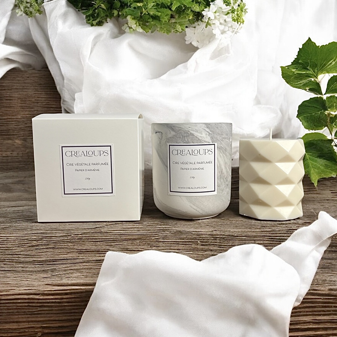 Duo Bougie Perle noire