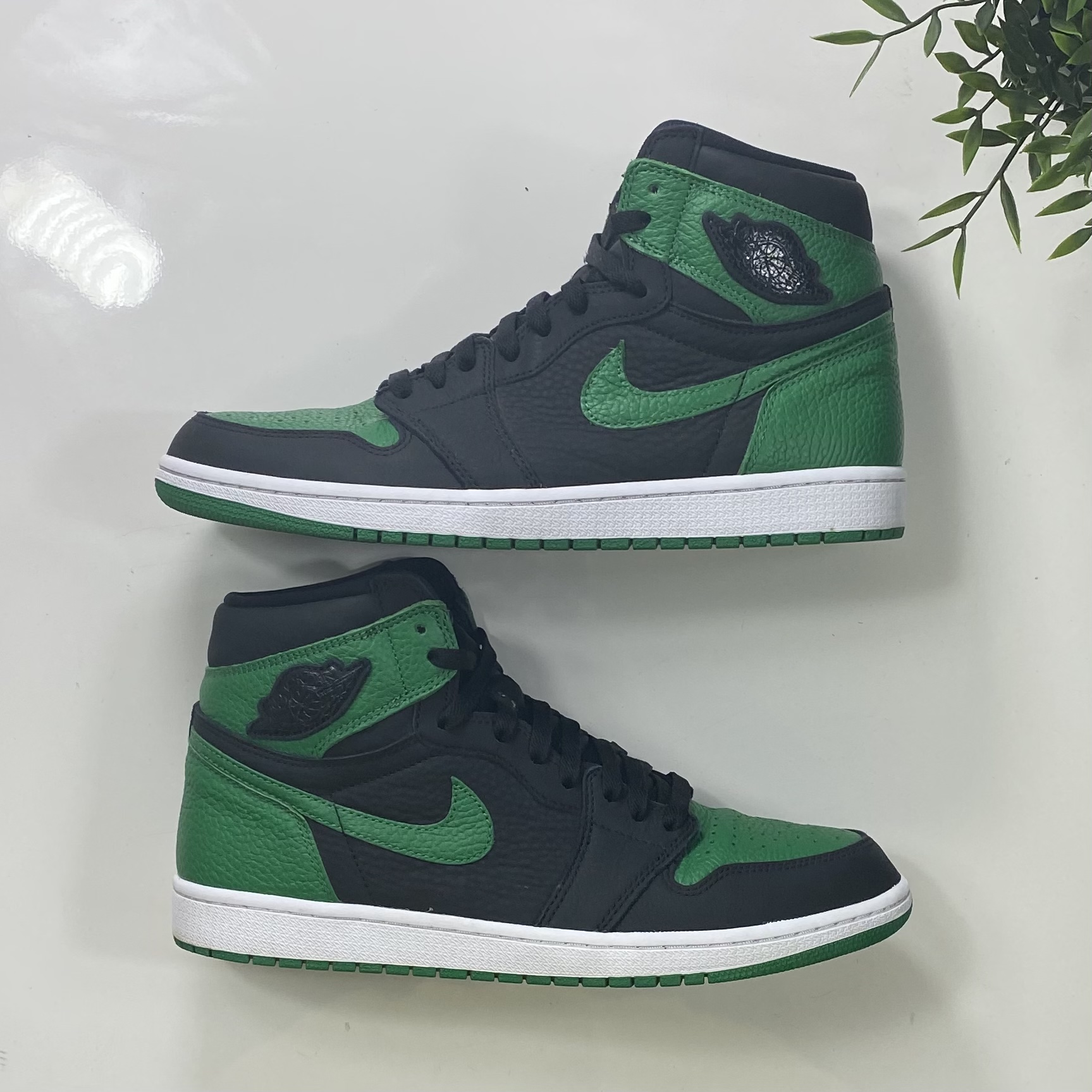 (45,5) Air Jordan 1 Retro High Pine Green Black 2020