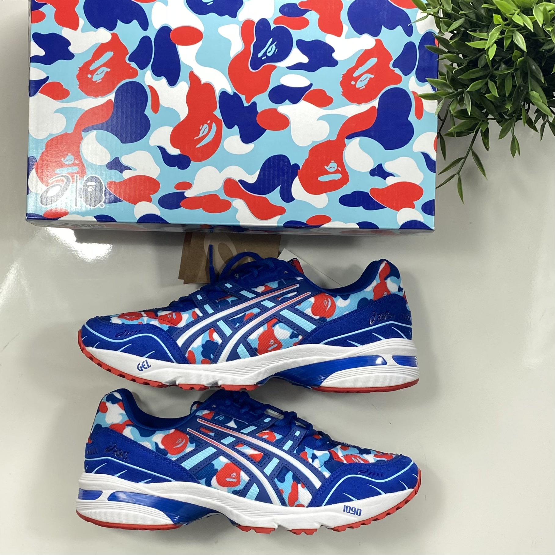 (37/39/46,5) Bape x Asics Gel-1090 France Camo 2021
