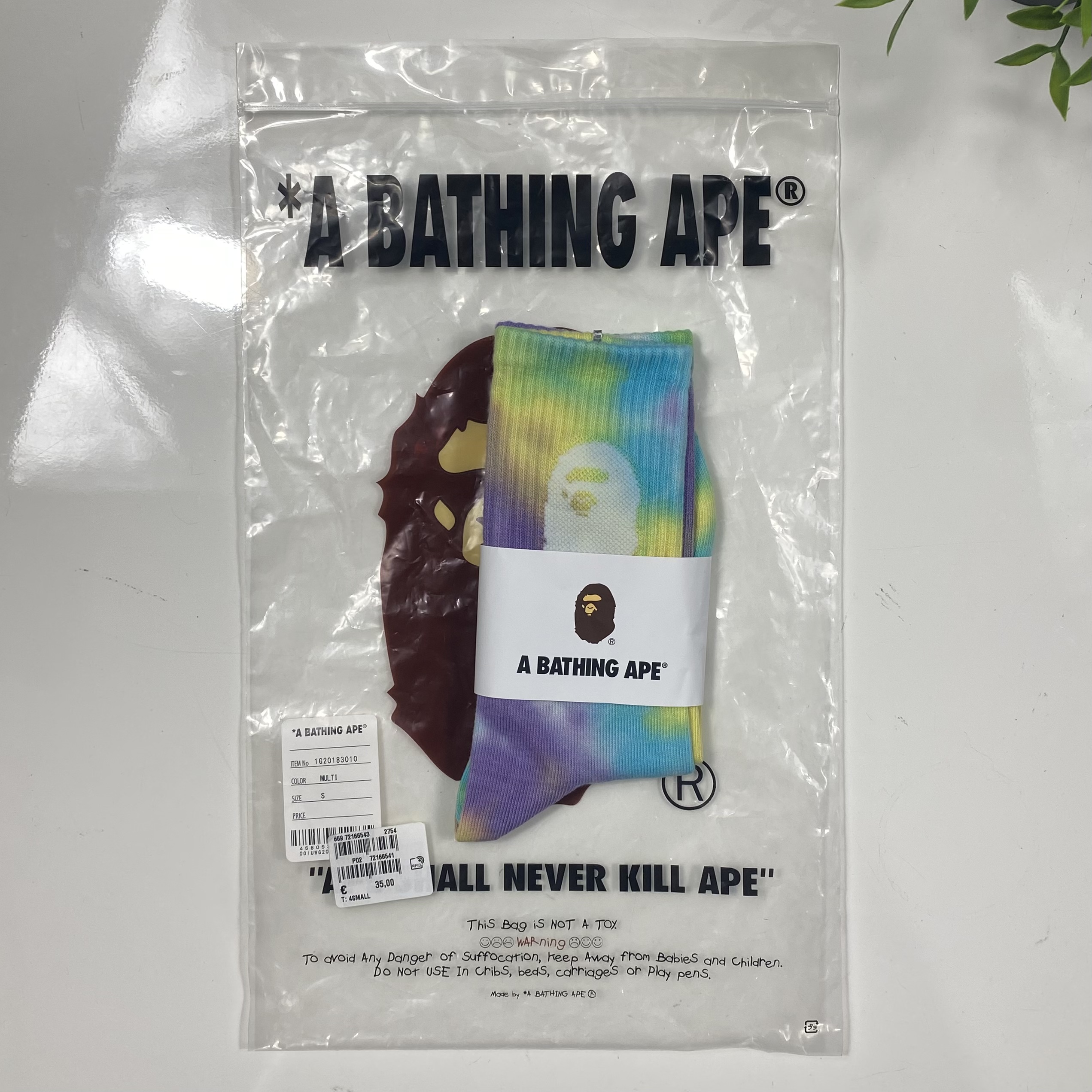 (S) Bape Tie Dye Socks Multi 2020