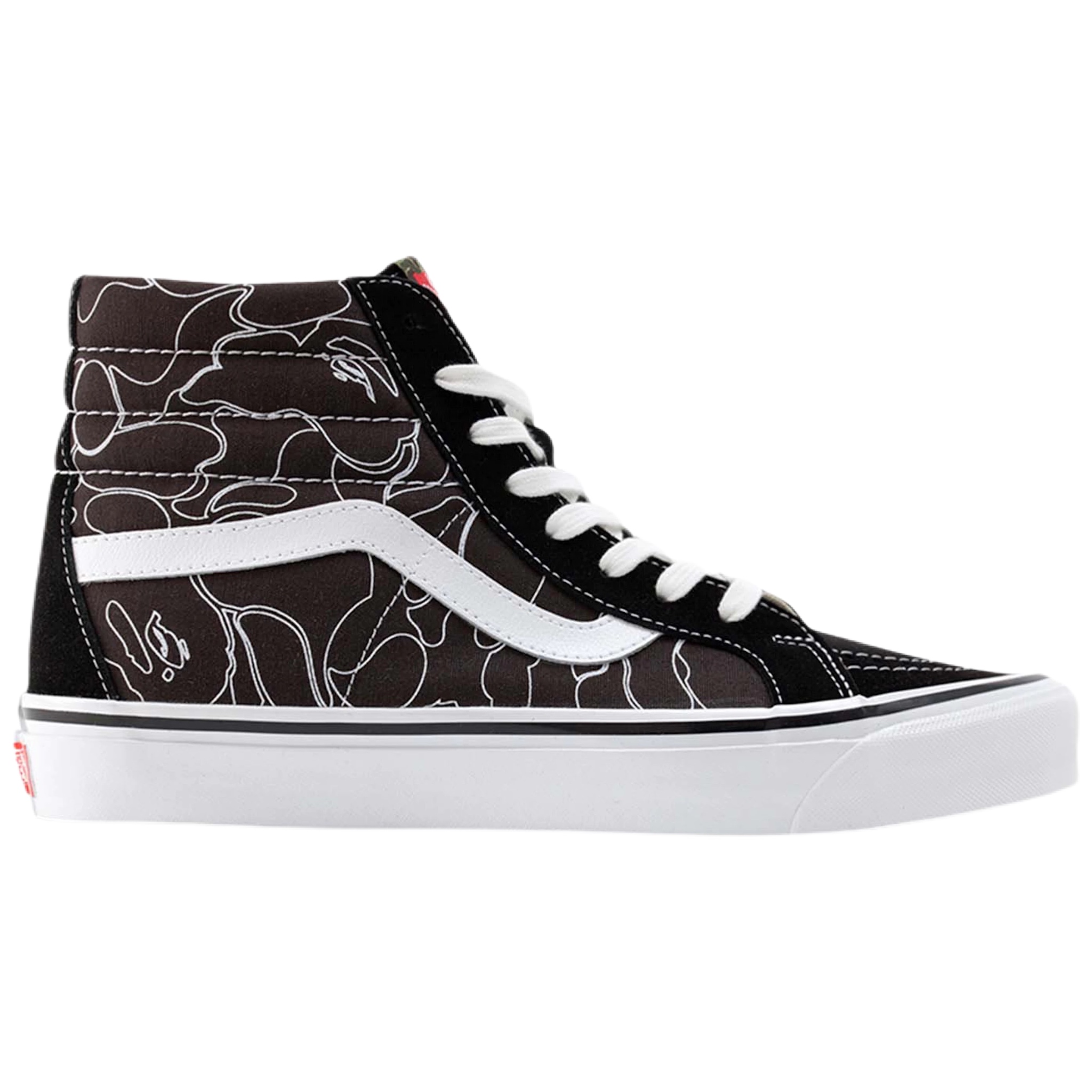 (36,5/37/38/38,5) Bape x Vans SK8 Hi ABC Camo Black 2021