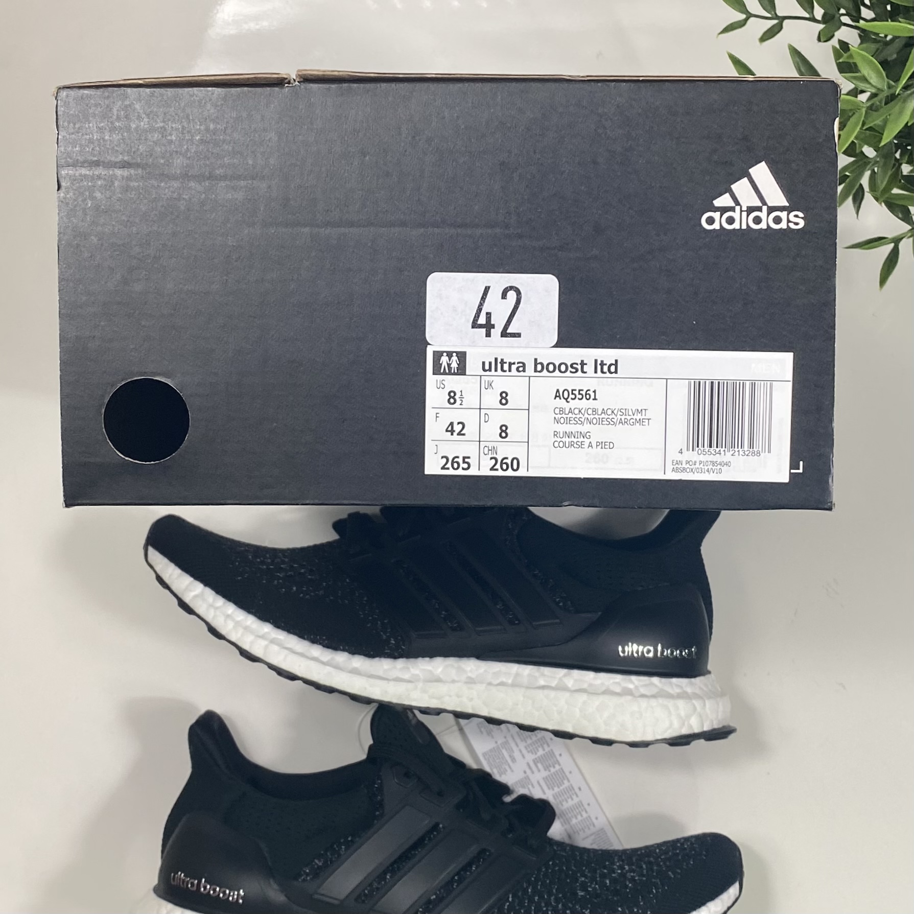 (41) Adidas Ultra Boost LTD Black Reflective 2020