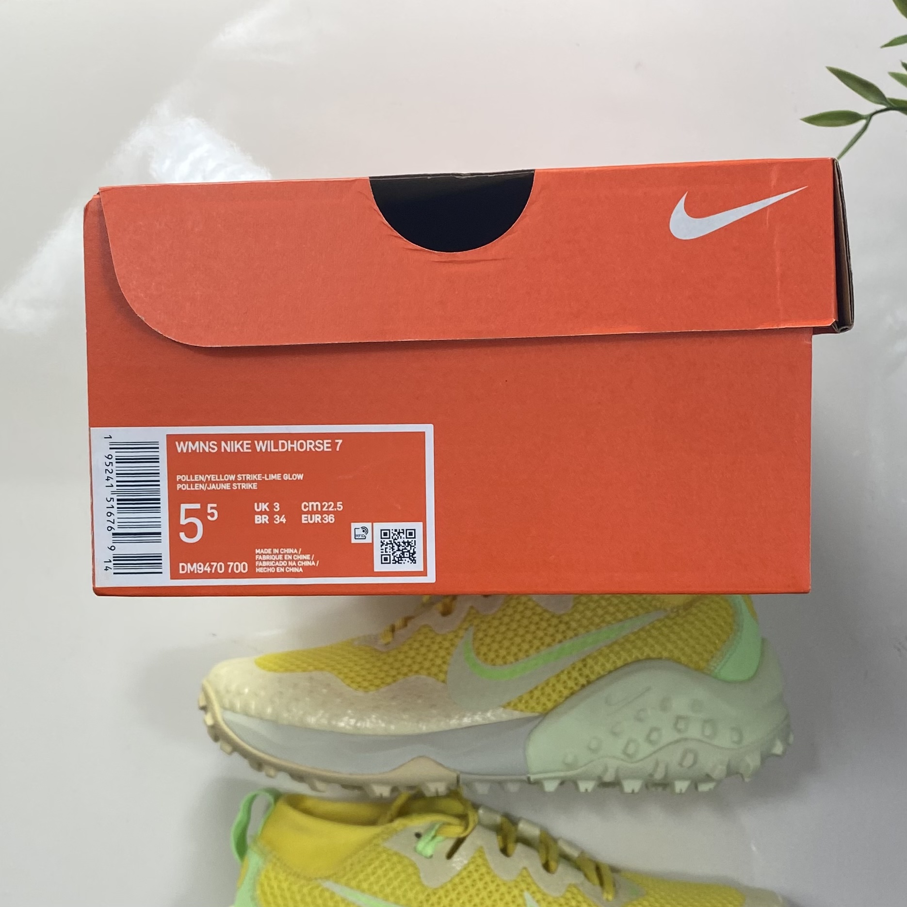 (36,5) Women’s Nike Wildhorse 7 Pollen Lime Glow