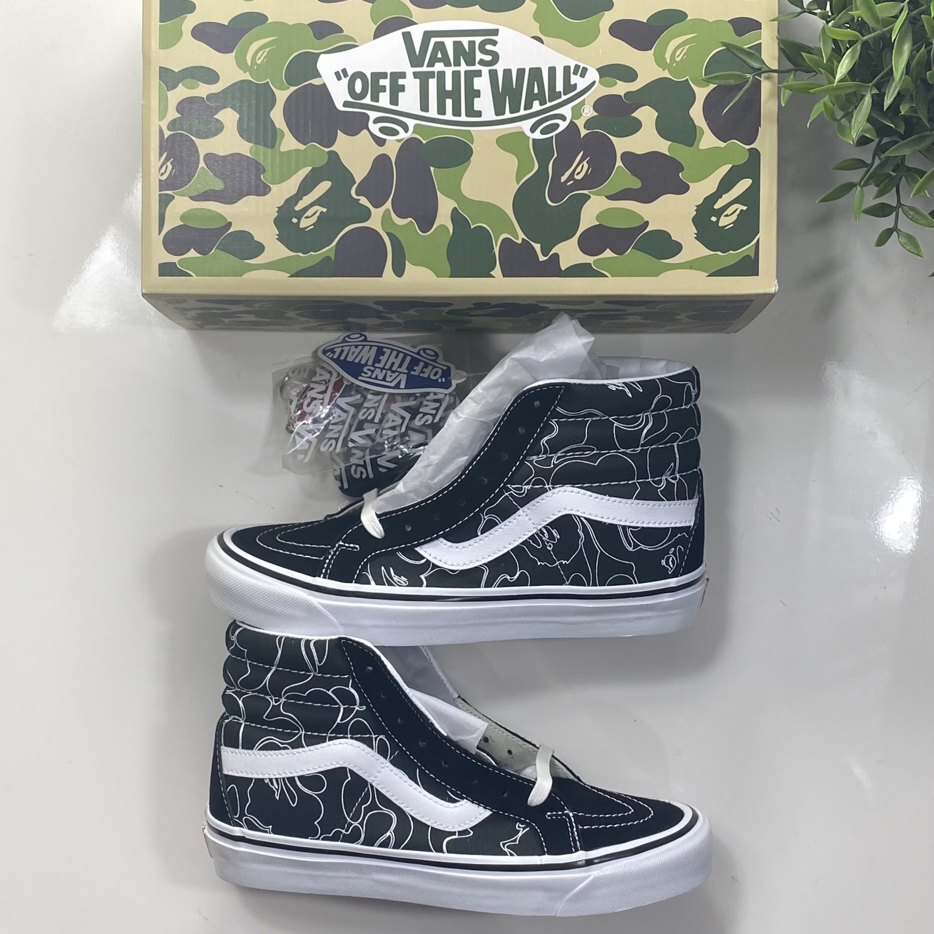 (36,5/37/38/38,5) Bape x Vans SK8 Hi ABC Camo Black 2021