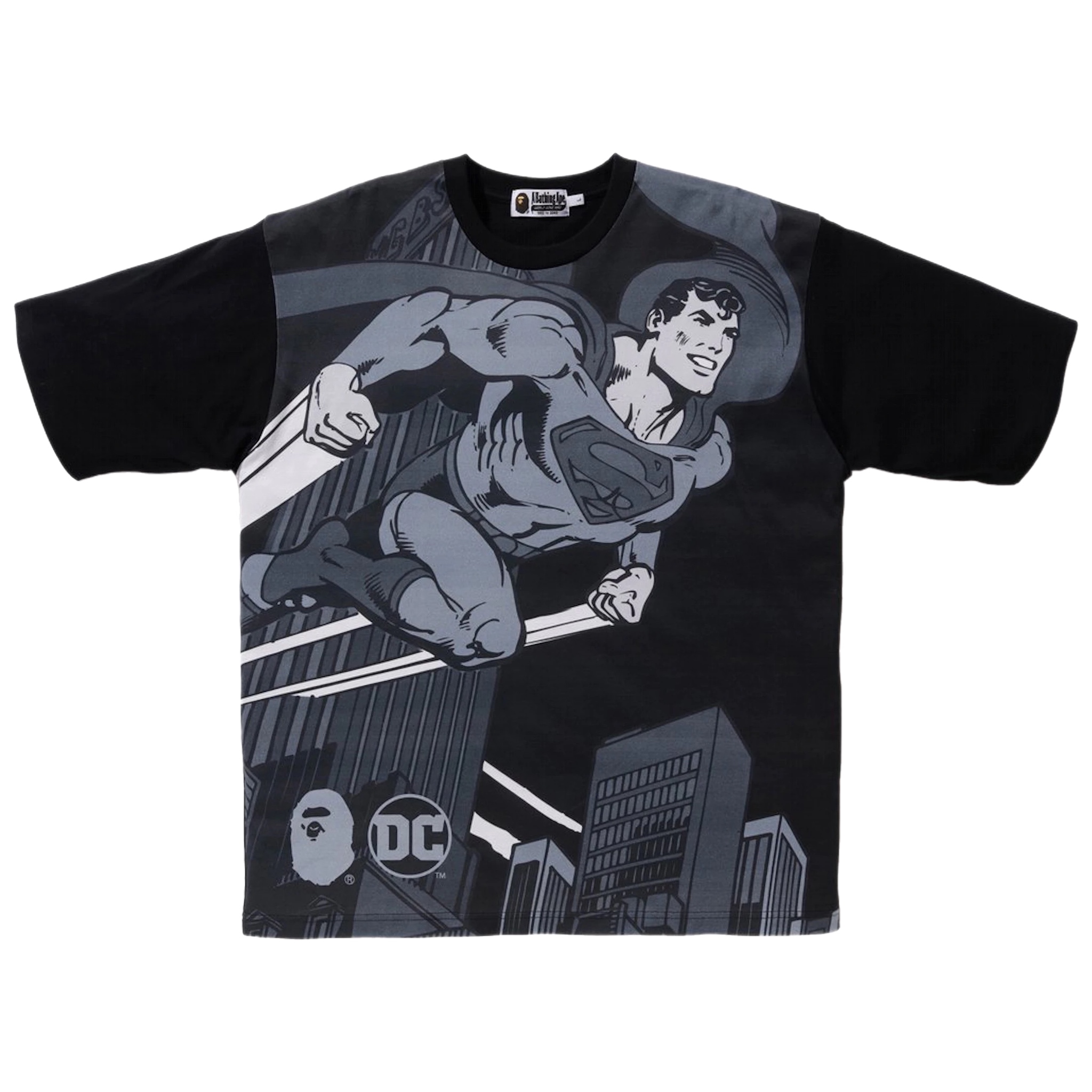 (S) Bape x DC Superman Relaxed Tee Black 2020