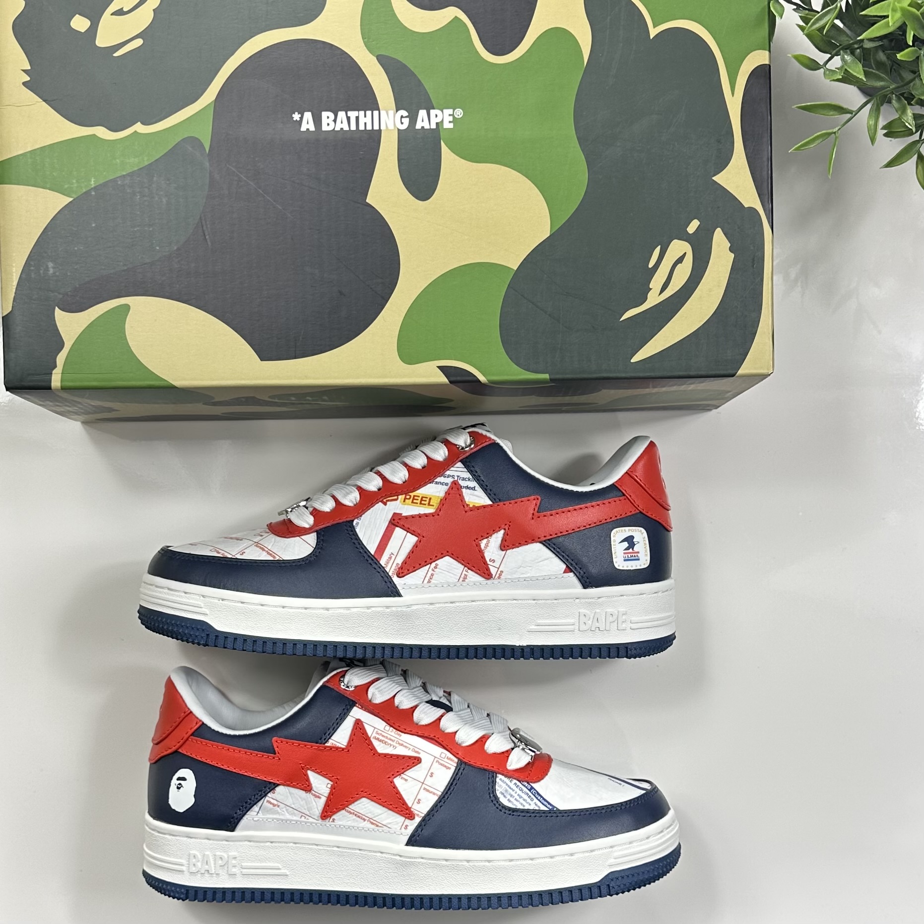 (41) A Bathing Ape Bapesta USPS 2022