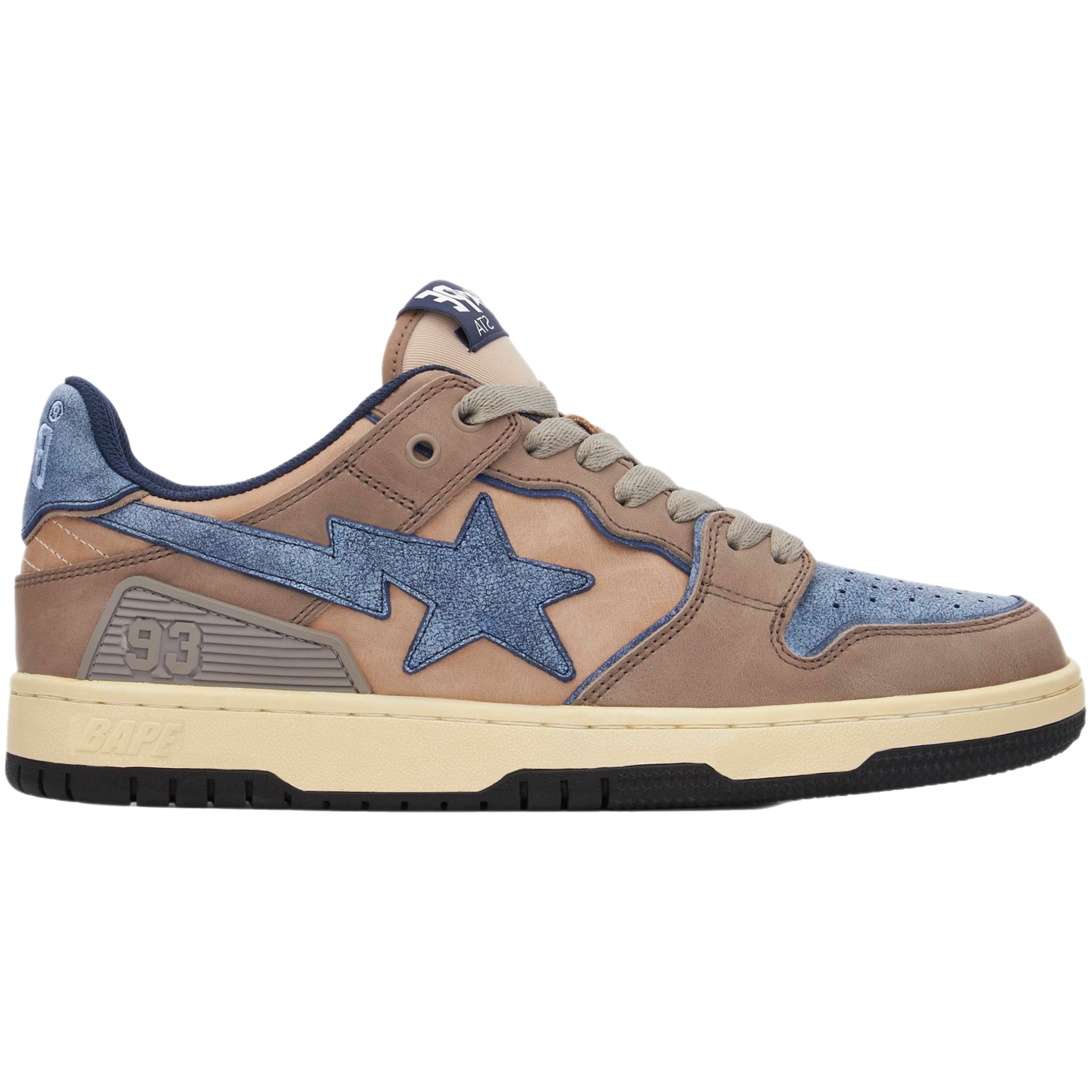 (41) A Bathing Ape Bape SK8STA Vintage Beige Indigo 2022