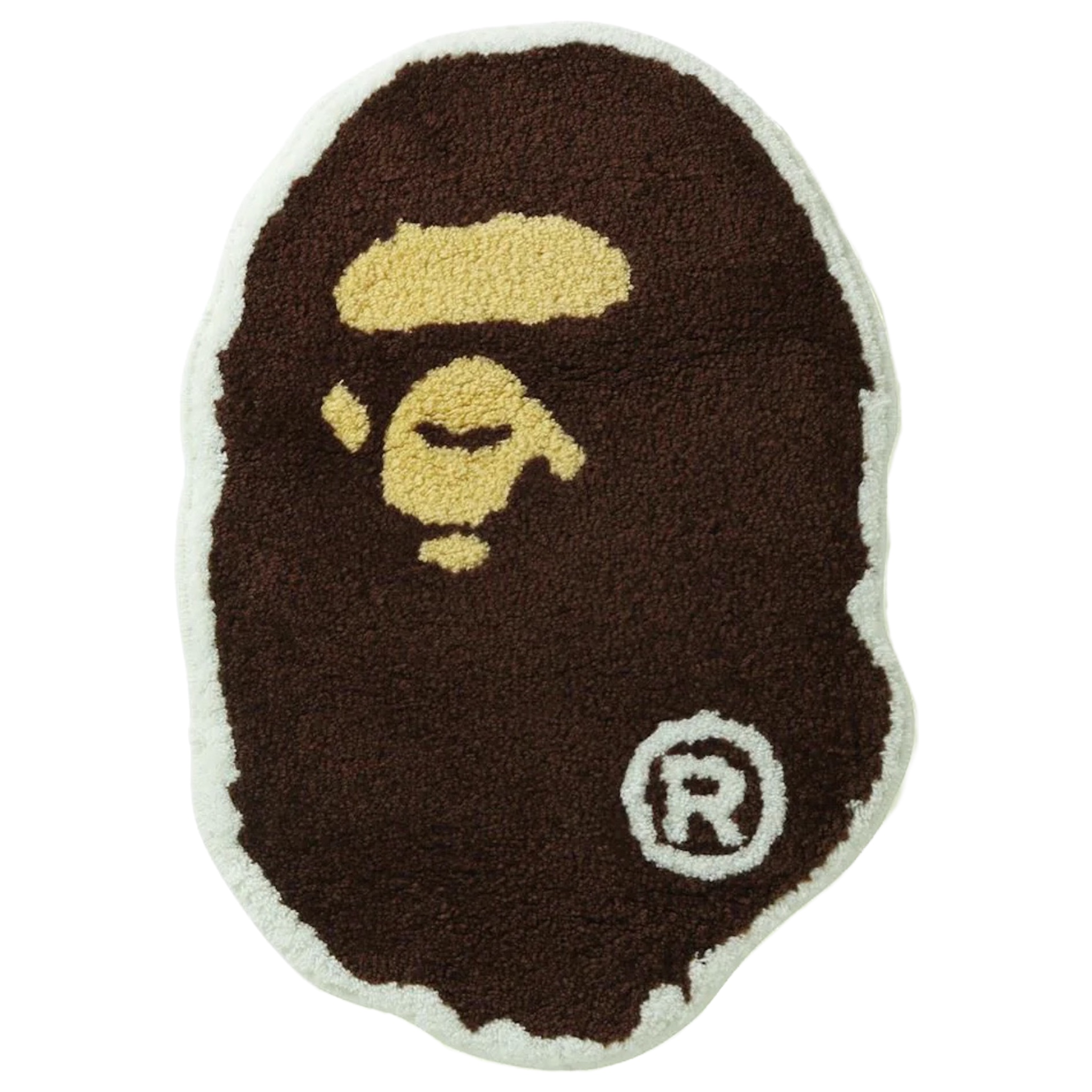 Bape Big Ape Head Rug Brown 2021
