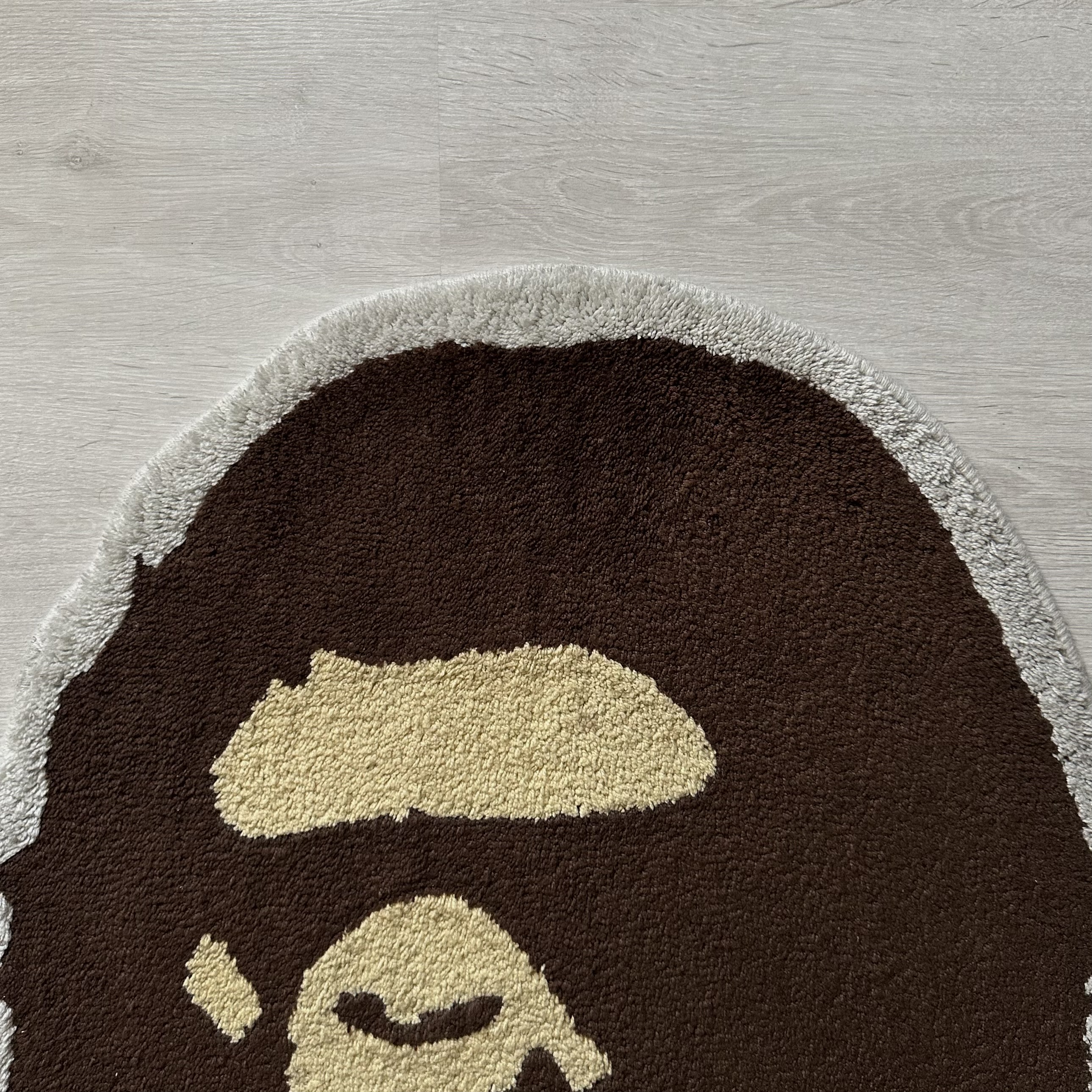 Bape Big Ape Head Rug Brown 2021