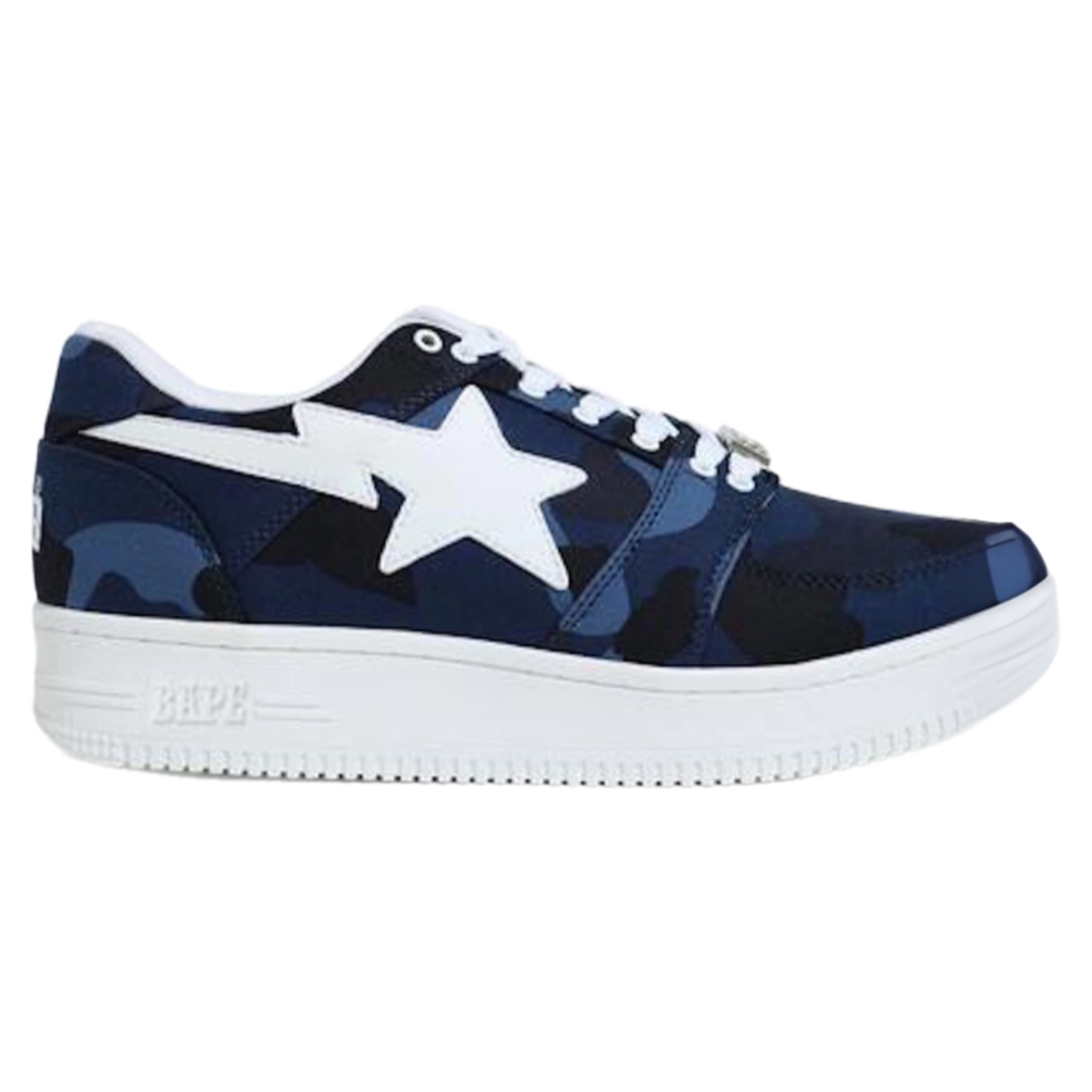 (43/44/46) A Bathing Ape Bapesta Color Camo Navy