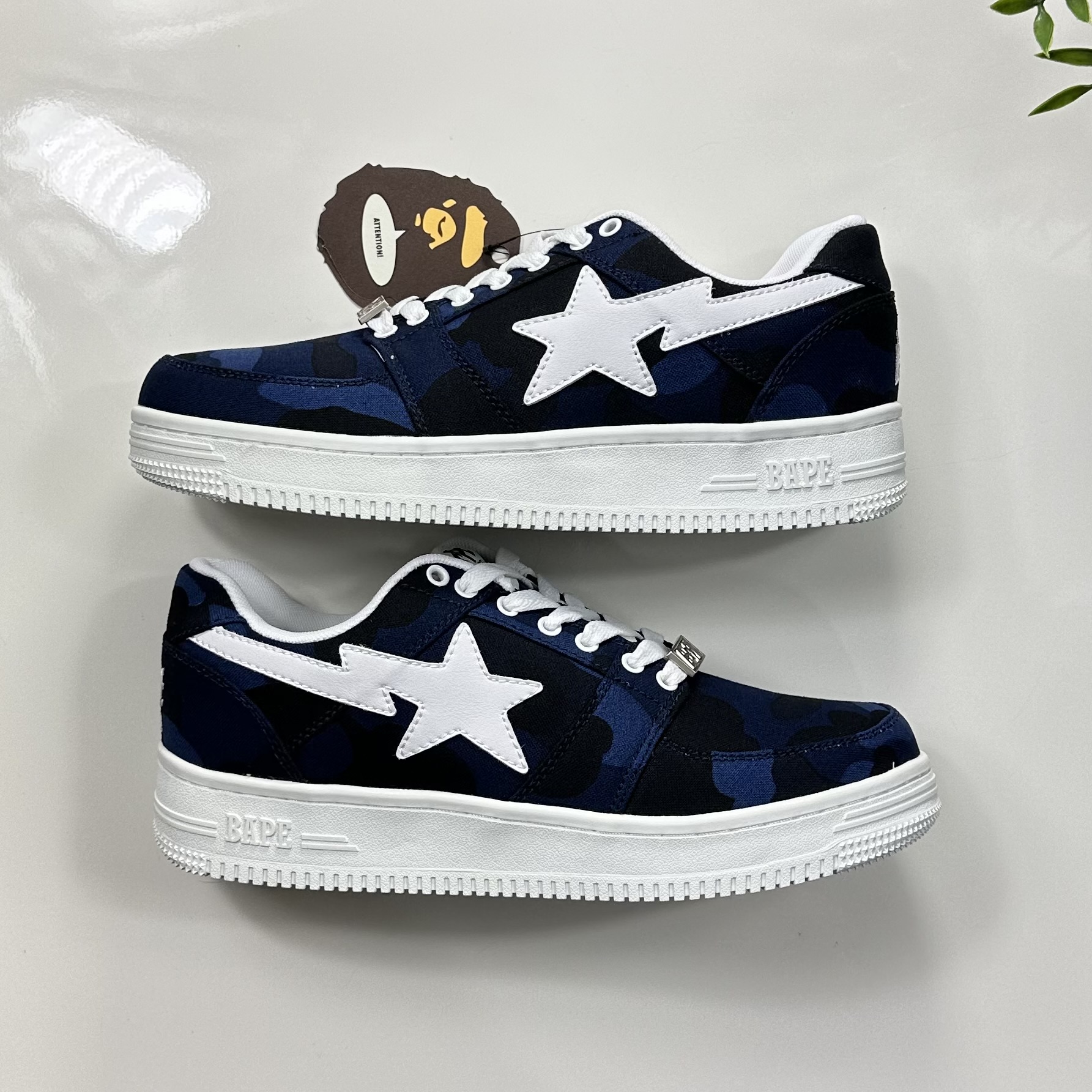 (43/44/46) A Bathing Ape Bapesta Color Camo Navy