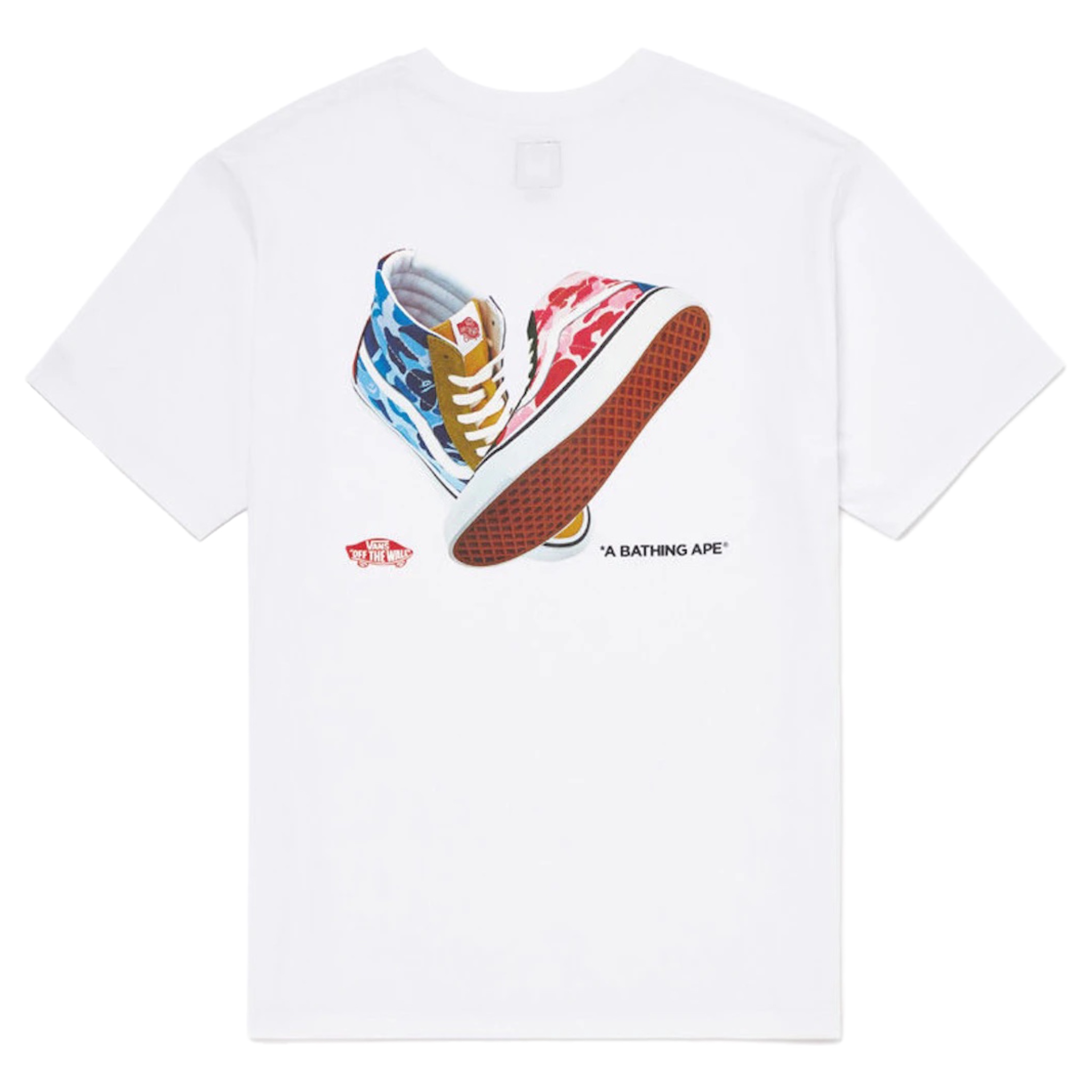 (M/L) Bape x Vans SK8 Hi Tee White 2022