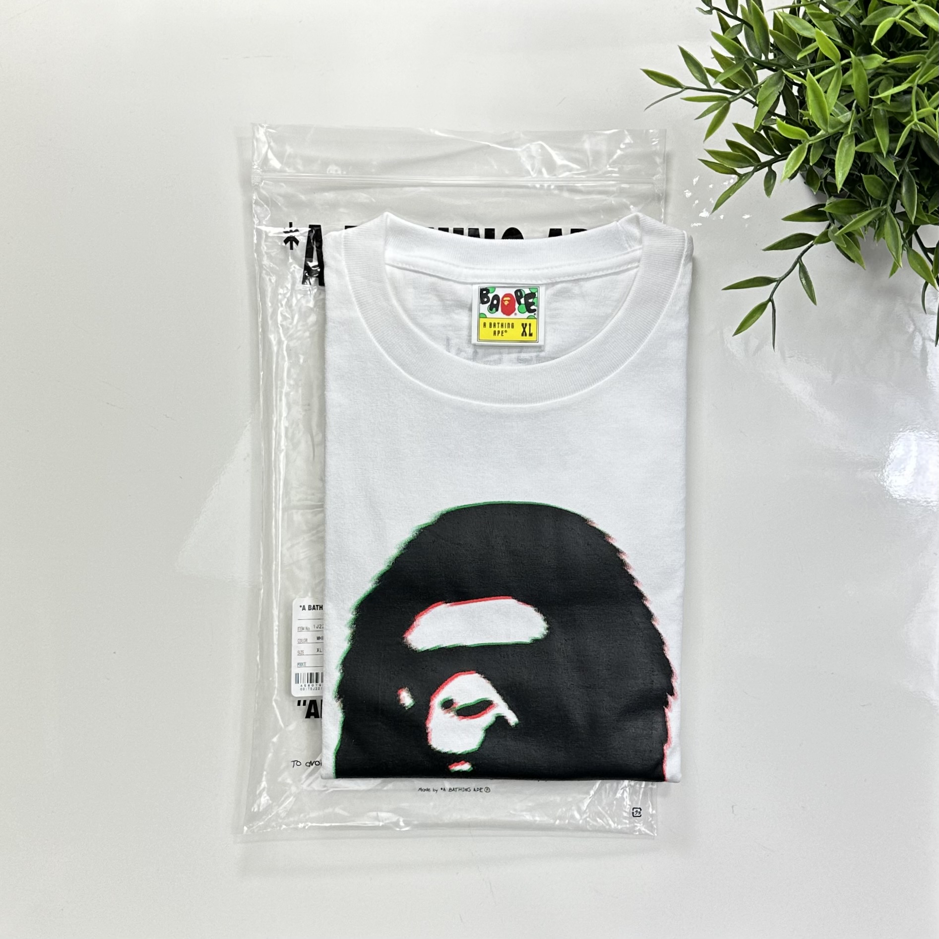 (M) Bape Big Ape Head 4th Anniversary Dubai Tee White 2023