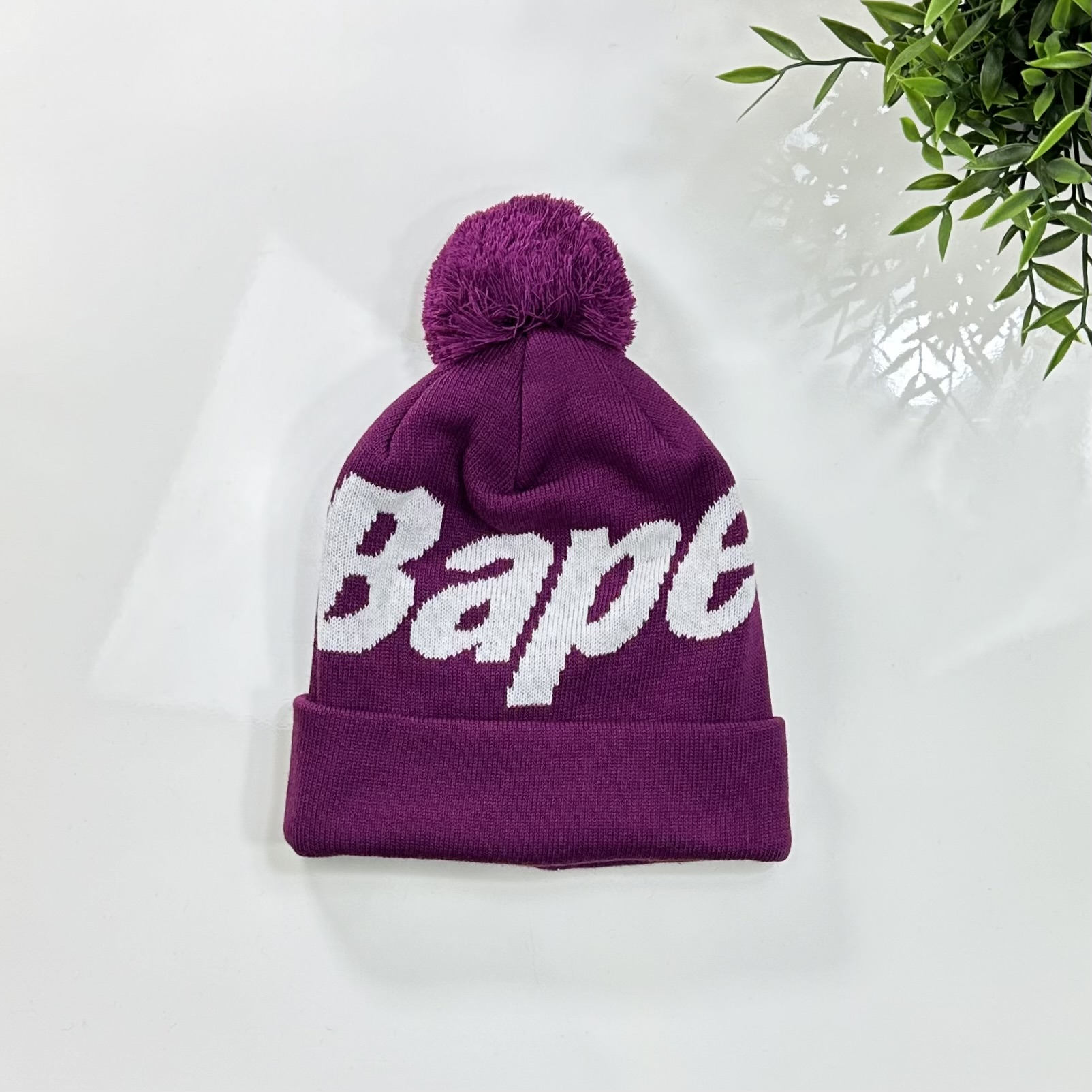 Bape Knit Cap Purple 2018