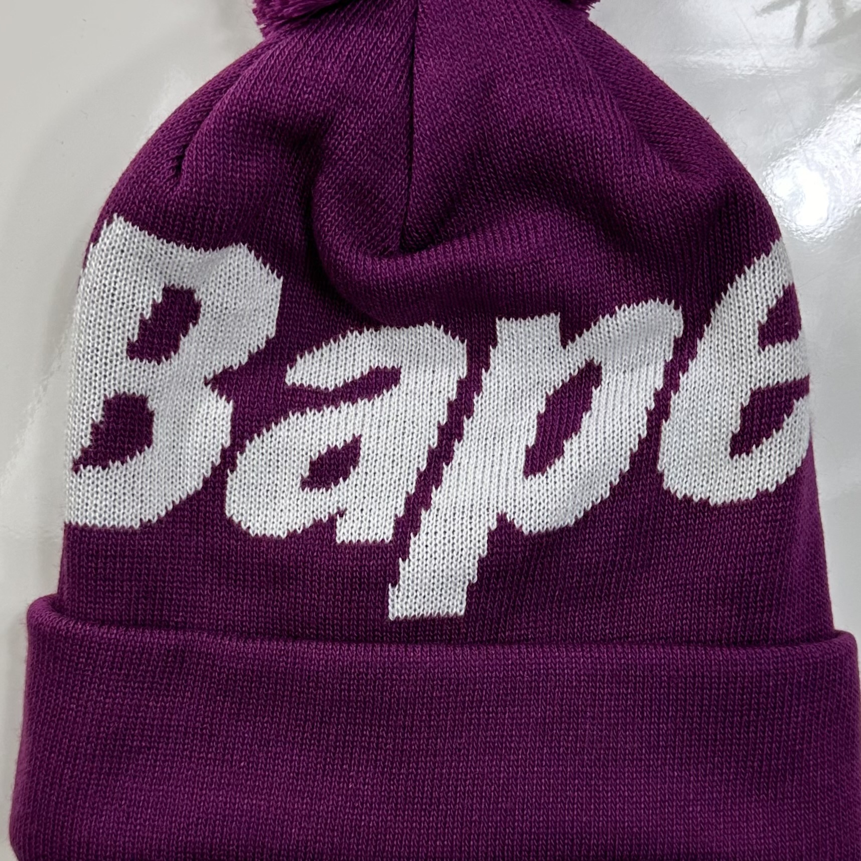 Bape Knit Cap Purple 2018