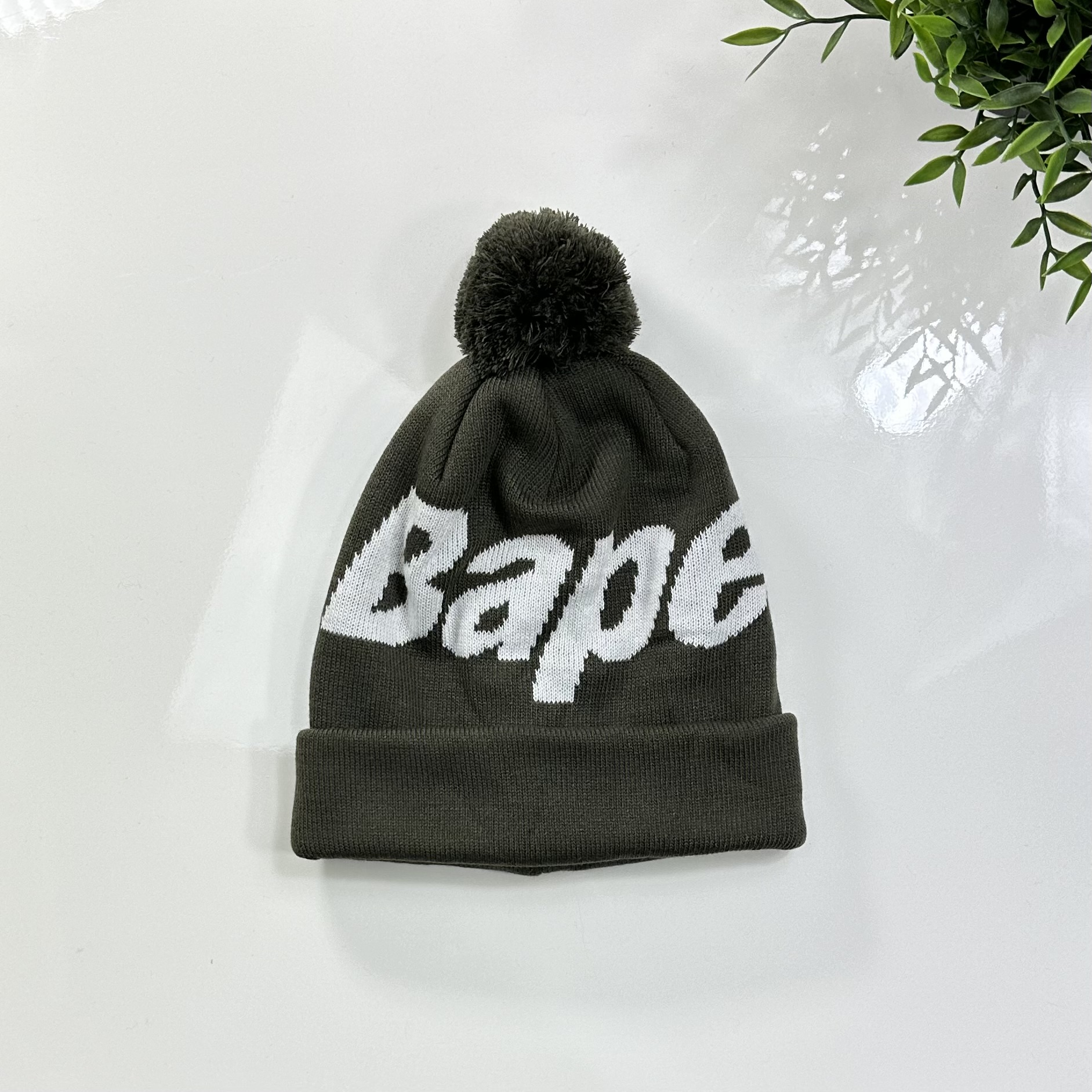 Bape Knit Cap Olive 2018