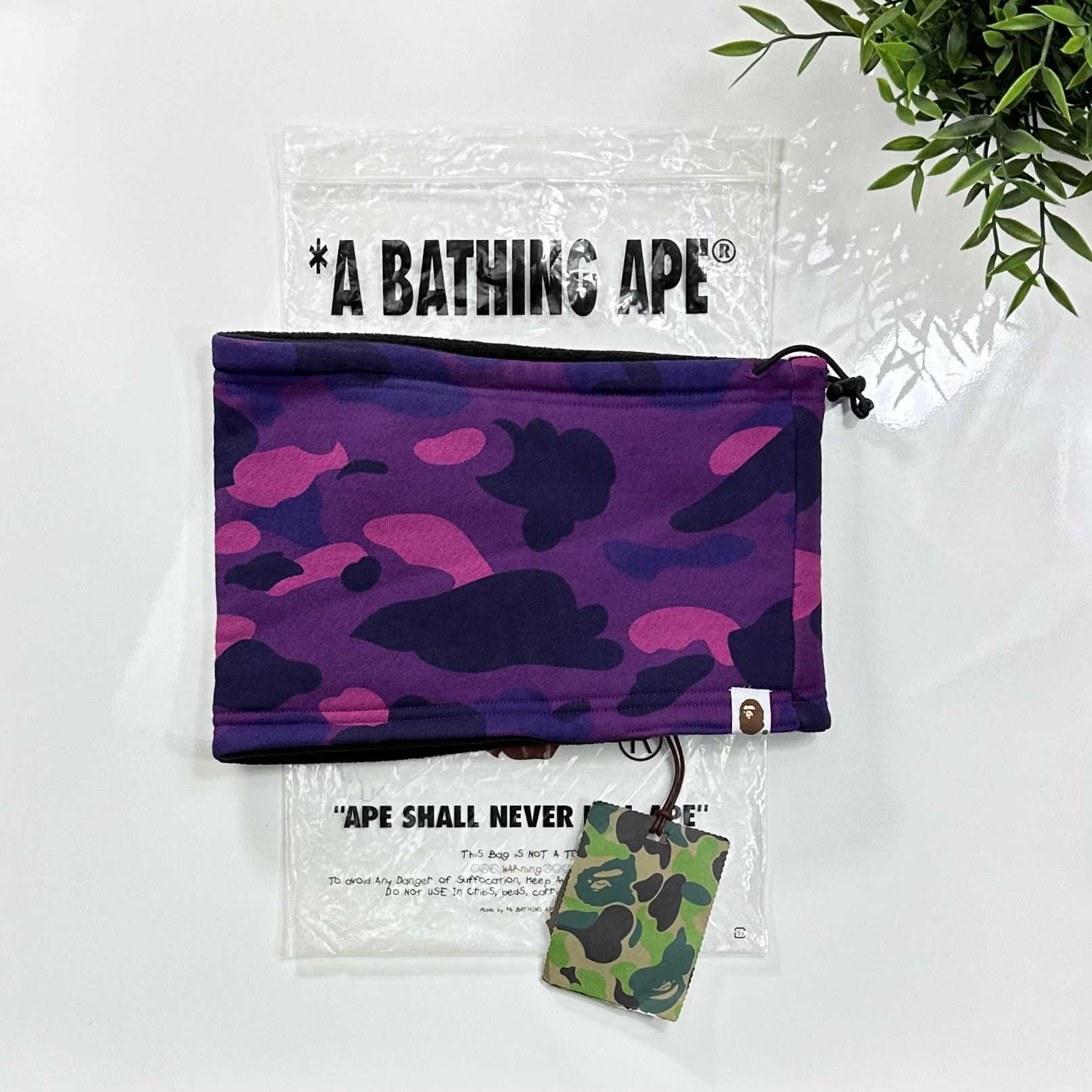 Bape Color Camo Neck Warmer Purple 2019 