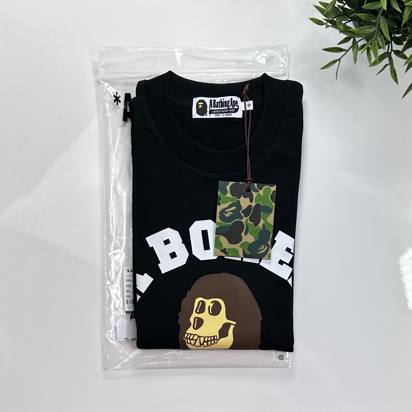 (S/M/L) Bape x BAYC College Tee Black 2023