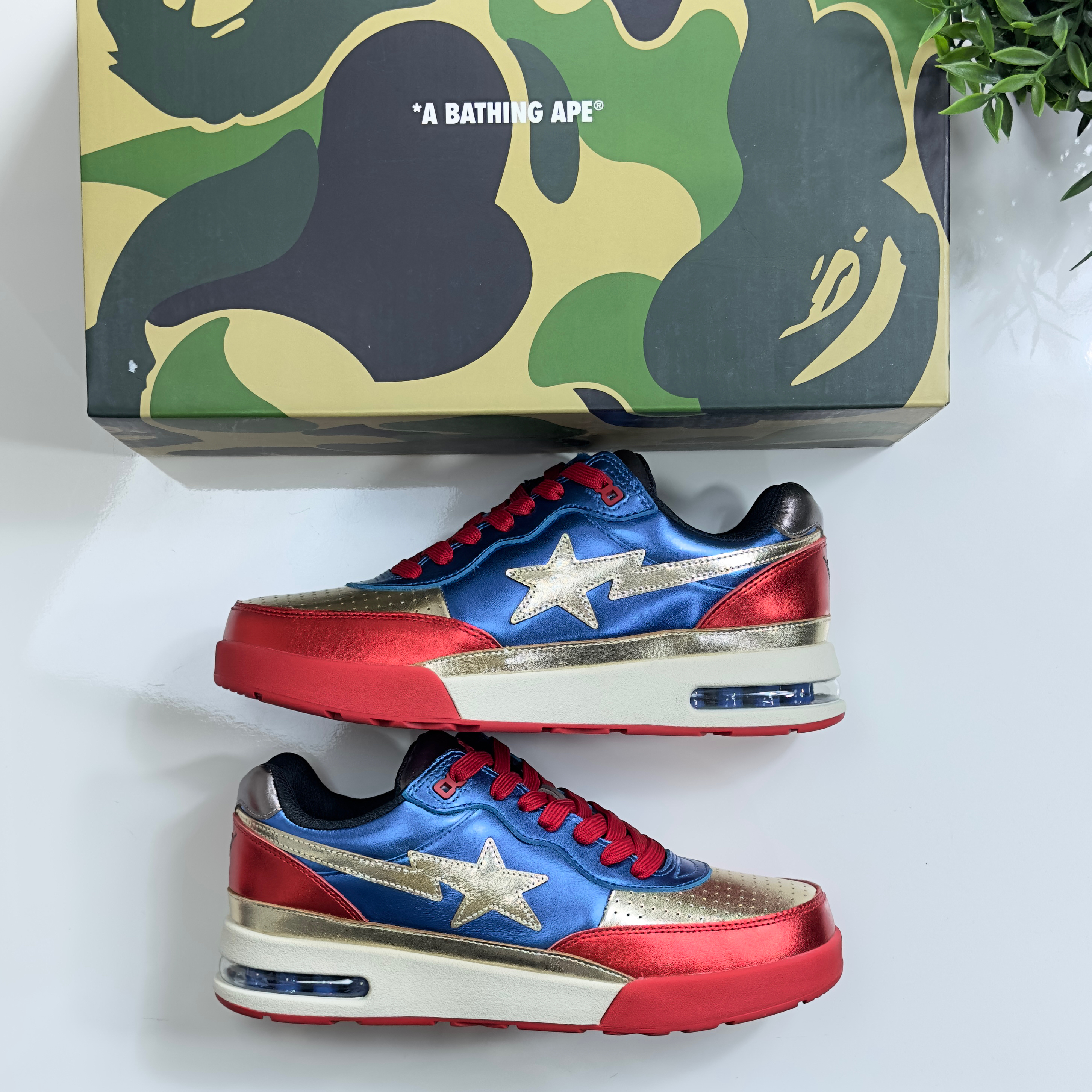 (42,5) A Bathing Ape Bape Roadsta Navy 2021